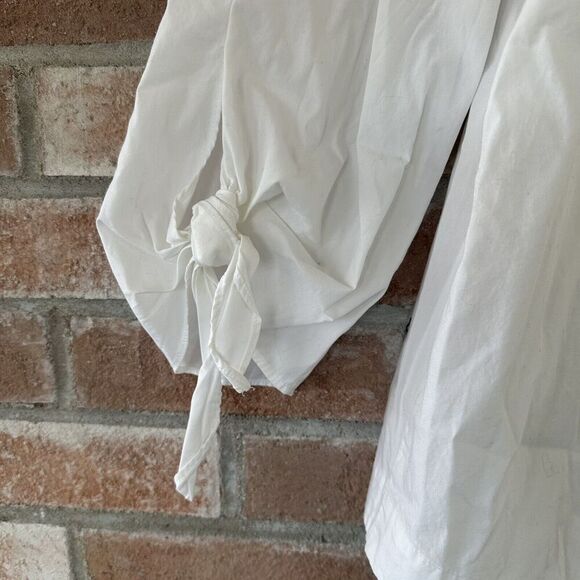 Free People White Off The Shoulder Blouse (Size XS) - Picture 3 of 8